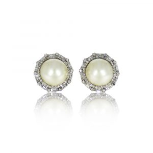 South Sea Pearl Diamond Earring