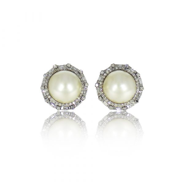 South Sea Pearl Diamond Earring